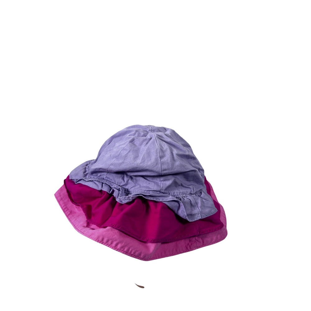 Gymboree Sun Hat 2T-3T Pink Purple Reversible Flower Bucket Hat Kids